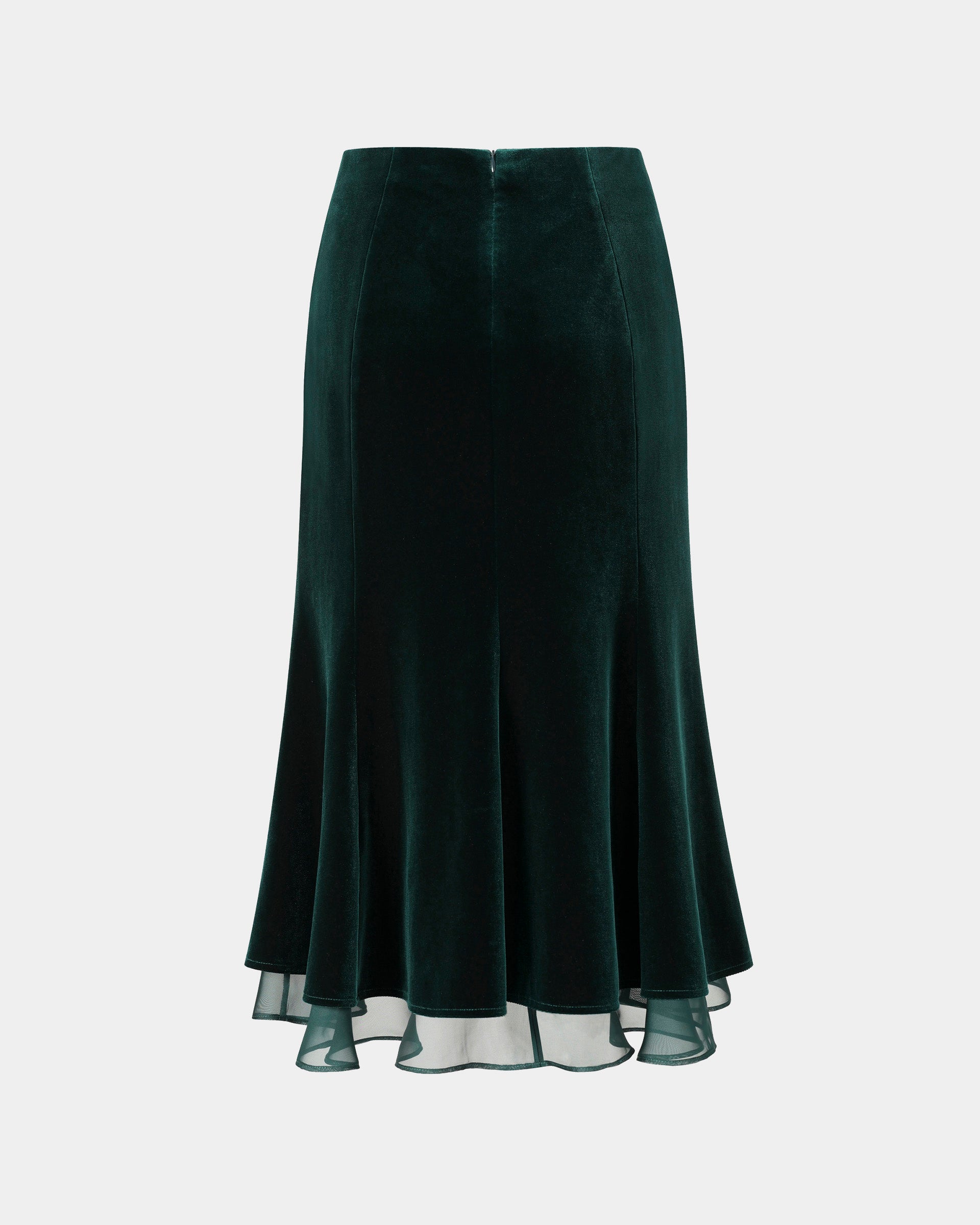 スカート ALEXANDRE VAUTHIER Velvet midi skirt Green 233SK1952 20280238_6d82f96c-9bf6-4594-