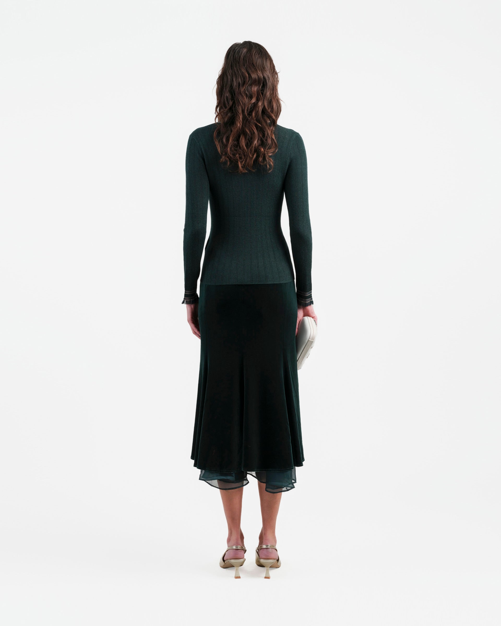 スカート PLAIN FW25 MIDI SKIRT (2639F2733 Z001) JGR & STN Sophia Knee-Length Midi Skirt | PacSun